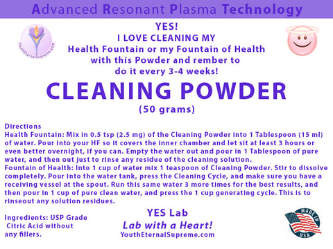 Cleaning Powder for H2 Water Generators (50 grams)