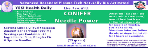 Conifer Needle Power Tea Powder (25 grams)