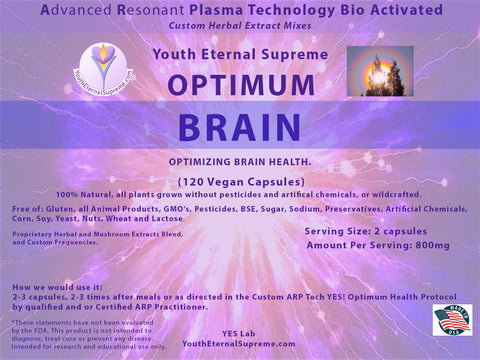 ARP Tech Custom Herbal Optimum BRAIN, Vegan 120 Caps