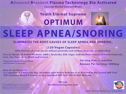 ARP Tech Custom Herbal Optimum SLEEP APNEA and SNORING Formula, 120 Caps