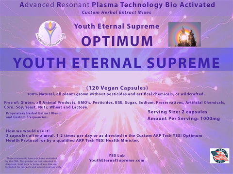 ARP Tech Custom Herbal YOUTH ETERNAL SUPREME 120 Vegan Caps