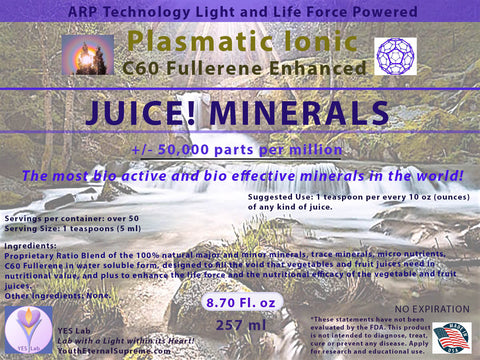 JUICE! Minerals - C60 Fullerene Enhanced (8.70 Fl. oz) 257 ml