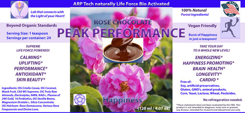 Peak Performance Rose CHOCOLATE (Happiness) (120 ml) 4.07 oz