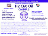 H2 C60 OMEGA 3 Oil  (4 oz) 100% Solvent Free, 99.99+%, Hydrogen Reinforced (2 mg's/gram)