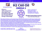 H2 C60 OMEGA 3 Oil  (8 oz) 100% Solvent Free, 99.99+%, Hydrogen Reinforced (2 mg/gram)