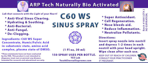 C60 WS Sinus SPRAY (1 Fl oz, 30 ml)