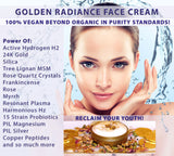 Golden Radiance H2 C60 Fullerene FACE CREAM (60 ml)*Beyond Organic. ALIVE!