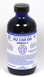 H2 C60 OMEGA 3 Oil  (8 oz) 100% Solvent Free, 99.99+%, Hydrogen Reinforced (2 mg/gram)