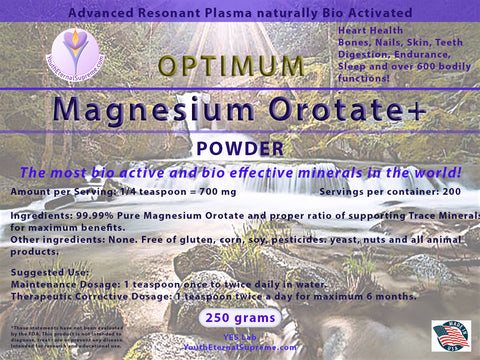 Magnesium Orotate+ (Bio Active) Powder (250 gram)
