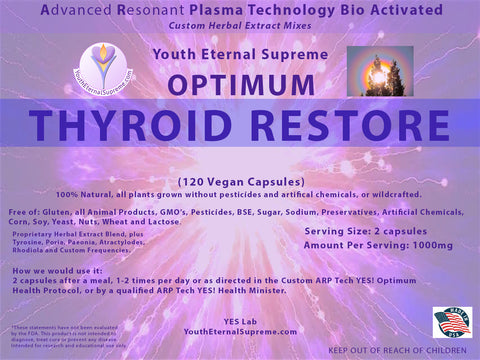 ARP Tech Custom Herbal Optimum THYROID RESTORE, 120 Caps