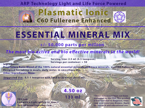 ESSENTIAL MINERALS Mix CONCENTRATE - C60 Fullerene Enhanced (4.50z) 133ml