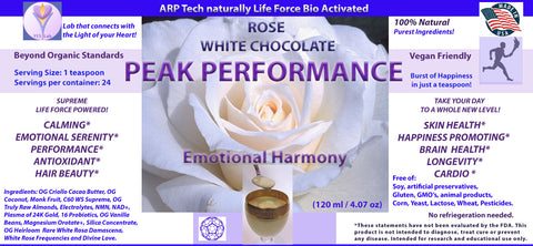 Peak Performance Rose WHITE CHOCOLATE (Emotional Harmony) (120 ml) 4.07 oz