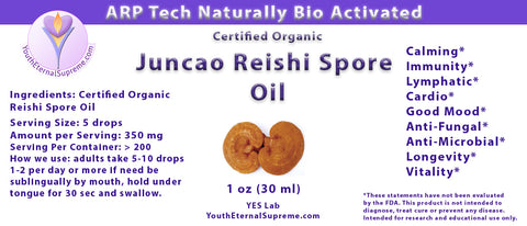 Bio Activated Reishi Spore Oil (Certified Organic) 1 oz