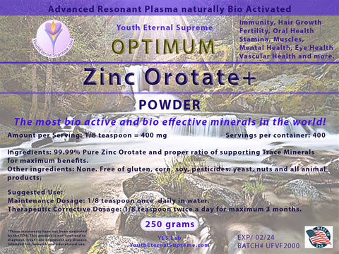 Zinc Orotate+ (Bio Active) Powder (250 gram)